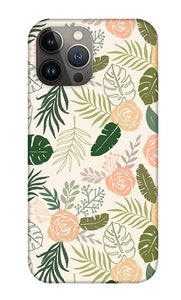 Yellow and Green Tropical Floral Patten - Phone Case