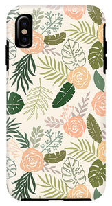 Yellow and Green Tropical Floral Patten - Phone Case