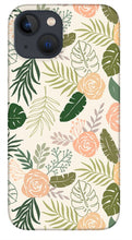 Load image into Gallery viewer, Yellow and Green Tropical Floral Patten - Phone Case