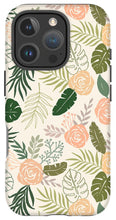 Load image into Gallery viewer, Yellow and Green Tropical Floral Patten - Phone Case