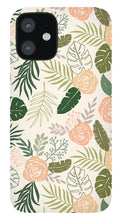 Load image into Gallery viewer, Yellow and Green Tropical Floral Patten - Phone Case