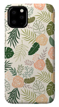 Load image into Gallery viewer, Yellow and Green Tropical Floral Patten - Phone Case