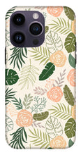 Load image into Gallery viewer, Yellow and Green Tropical Floral Patten - Phone Case