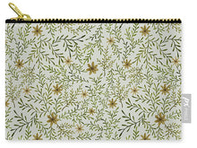 Load image into Gallery viewer, Yellow Flowers and Branches Pattern - Zip Pouch