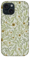 Load image into Gallery viewer, Yellow Flowers and Branches Pattern - Phone Case