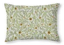 Load image into Gallery viewer, Yellow Flowers and Branches Pattern - Throw Pillow