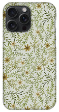 Load image into Gallery viewer, Yellow Flowers and Branches Pattern - Phone Case