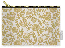 Load image into Gallery viewer, Gold Floral Pattern - Carry-All Pouch