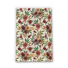 Load image into Gallery viewer, Autumn Flowers Tea Towel
