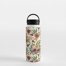 Load image into Gallery viewer, Autumn Flowers Handle Lid Water Bottle