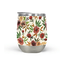 Load image into Gallery viewer, Autumn Flowers Stemless Wine Tumbler