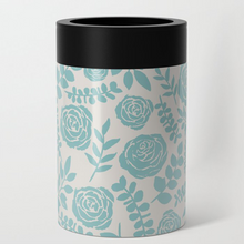 Load image into Gallery viewer, Baby Blue Floral Can Cooler