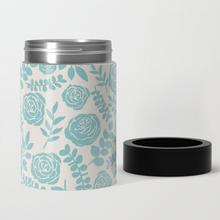 Load image into Gallery viewer, Baby Blue Floral Can Cooler/Koozie