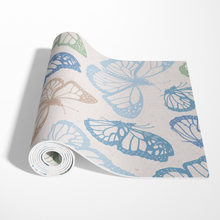 Load image into Gallery viewer, Blue Butterflies Yoga Mat