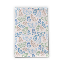Load image into Gallery viewer, Blue Butterfly Tea Towels