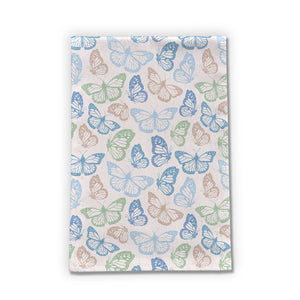 Blue Butterfly Tea Towels