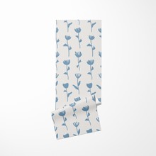 Load image into Gallery viewer, Blue Flower Yoga Mat