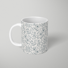 Load image into Gallery viewer, Blue Gray Flower Pattern - Mug