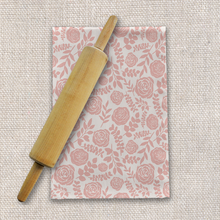 Load image into Gallery viewer, Blush Floral Pattern Tea Towel