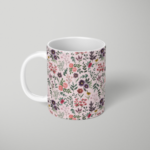 Bright Watercolor Flower - Pink - Mug