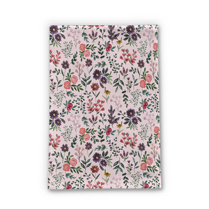 Bright Watercolor Flower - Pink - Tea Towel