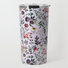 Load image into Gallery viewer, Bright Watercolor Flower - Purple Travel Mug