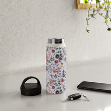 Load image into Gallery viewer, Bright Watercolor Flower - Purple - Handle Lid Water Bottle