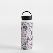 Load image into Gallery viewer, Bright Watercolor Flower - Purple - Handle Lid Water Bottle