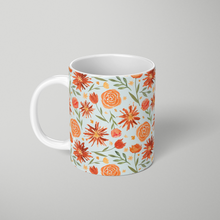 Load image into Gallery viewer, Burnt Orange Flower Burst Pattern - Mug