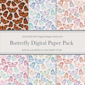 Butterfly Digital Paper Pack