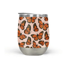 Load image into Gallery viewer, Butterfly Watercolor Stemless Wine Tumblers