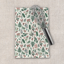 Load image into Gallery viewer, Christmas Berries Tea Towel