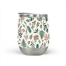 Load image into Gallery viewer, Christmas Berries Stemless Wine Tumbler