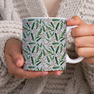 Christmas Branch Pattern - Mug
