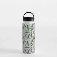 Load image into Gallery viewer, Christmas Branch Pattern Handle Lid Water Bottle
