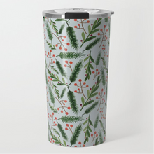Load image into Gallery viewer, Christmas Branch Pattern Travel Mug