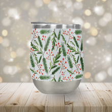 Load image into Gallery viewer, Christmas Branch Pattern Stemless Wine Tumblers [Wholesale]