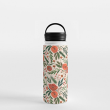 Load image into Gallery viewer, Christmas Floral Handle Lid Water Bottle