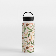 Load image into Gallery viewer, Christmas Watercolor Handle Lid Water Bottle
