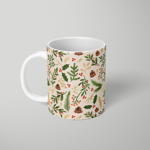 Christmas Watercolor Pattern - Mug
