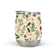 Load image into Gallery viewer, Christmas Watercolor Stemless Wine Tumbler