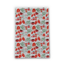 Load image into Gallery viewer, Coffee and Mittens Pattern Tea Towels [Wholesale]