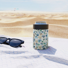 Load image into Gallery viewer, Blue Ink Floral Can Cooler/Koozie