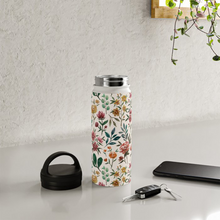 Load image into Gallery viewer, Colorful Watercolor Flowers Handle Lid Water Bottle