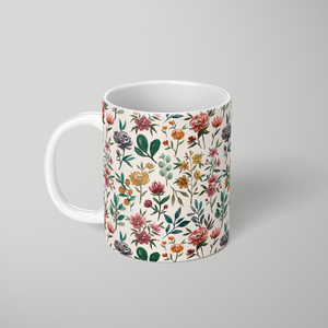 Colorful Watercolor Flowers - Mug