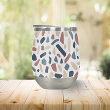 Load image into Gallery viewer, Cool Terrazzo Pattern Stemless Wine Tumbler
