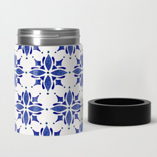 Load image into Gallery viewer, Dark Blue Tile Can Cooler/Koozie