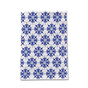 Dark Blue Tile Tea Towel [Wholesale]