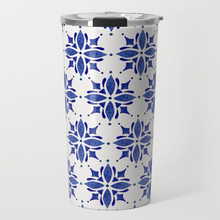 Load image into Gallery viewer, Dark Blue Tile Travel Mug