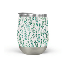 Load image into Gallery viewer, Eucalyptus Watercolor Stemless Wine Tumbler